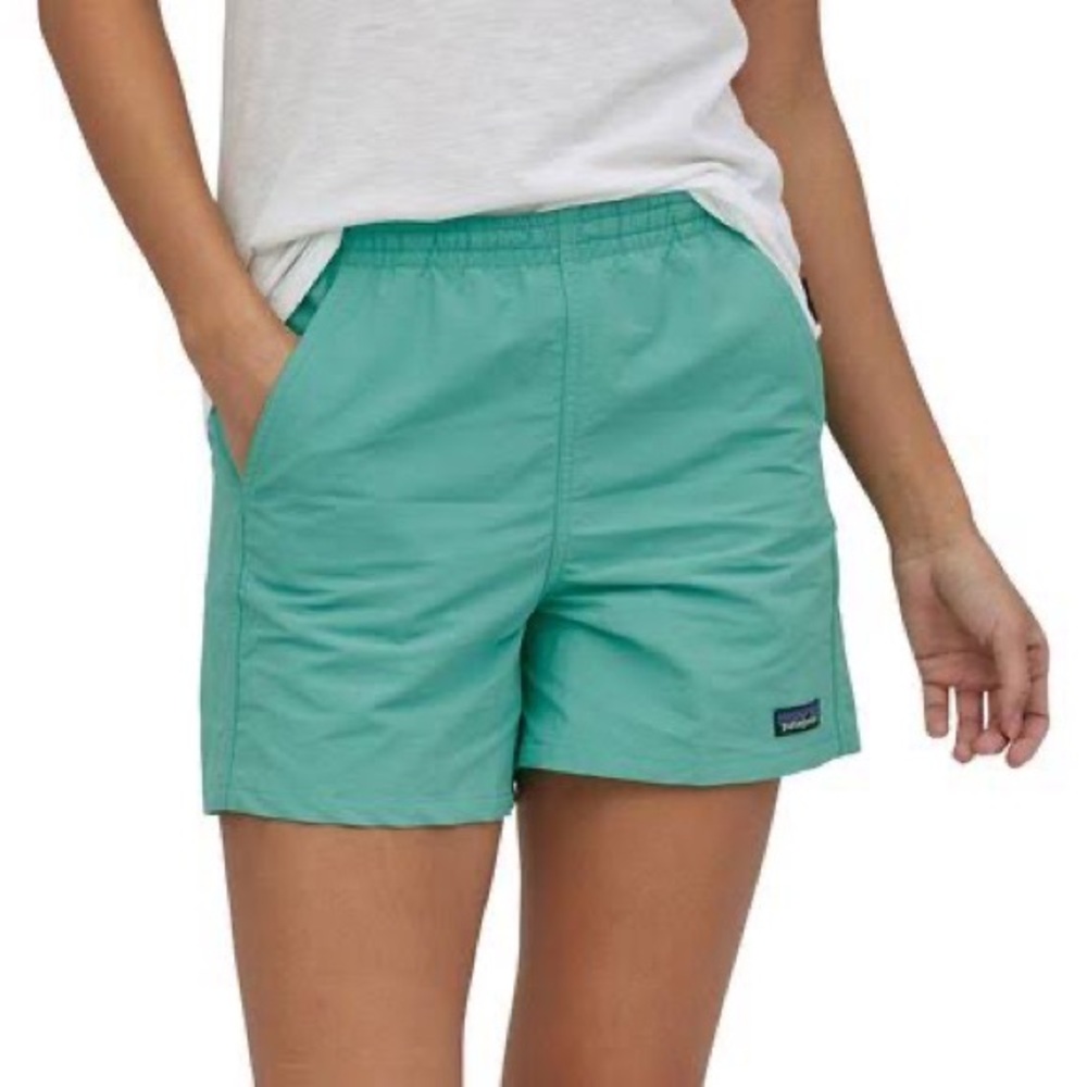 patagonia shorts // hiking swimming athletic teal